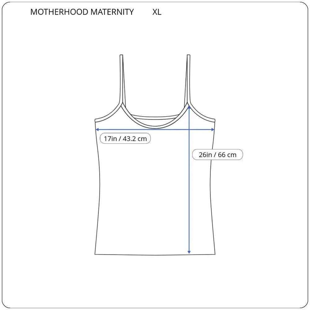 Motherhood Maternity Womens Swim Top Extra Large XL Spaghetti Black FLO226E